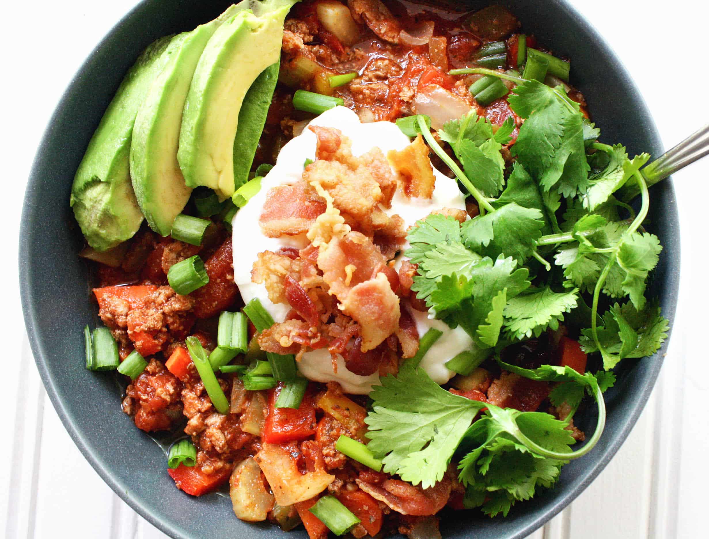 Sweet And Spicy Bacon And Turkey Chili