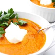 Low-FODMAP Anti-Bloat and Anti-Inflammatory Healing Carrot Turmeric Ginger Soup-image