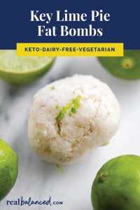 Key Lime Pie Fat Bombs pinterest pin image