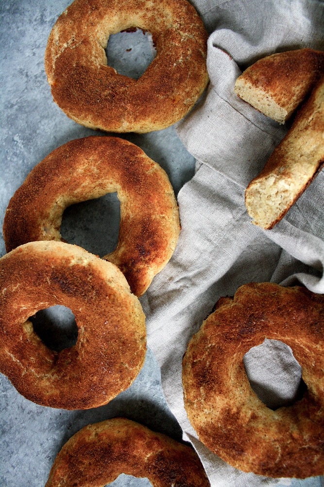 LowCarb Cinnamon Sugar Bagels Recipe Real Balanced