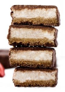 a-stack-of-Low-Carb-Chocolate-Covered-Strawberry-Cheesecake-Bars