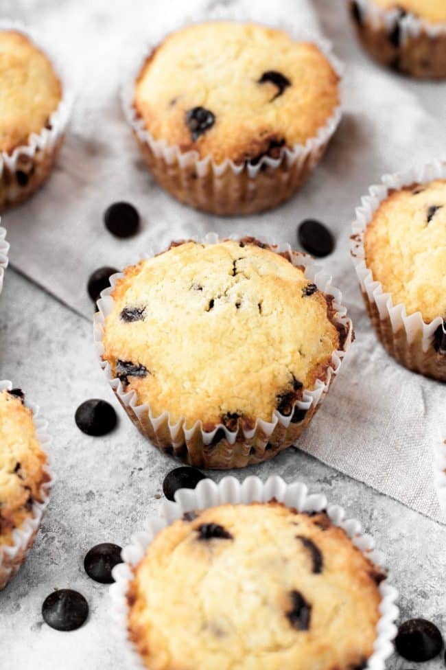 LowCarb Chocolate Chip Muffins