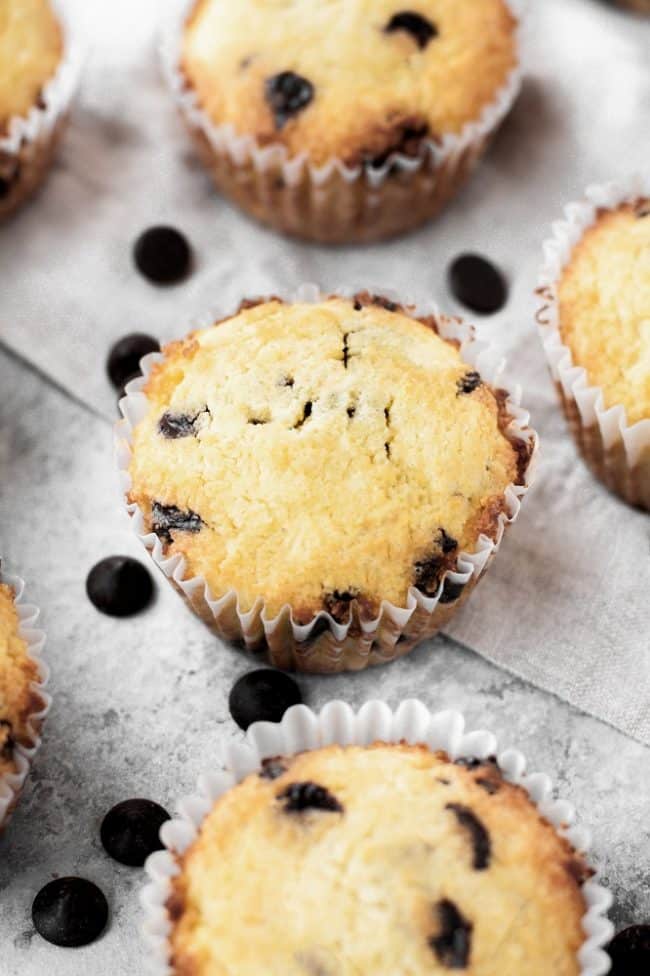 LowCarb Chocolate Chip Muffins