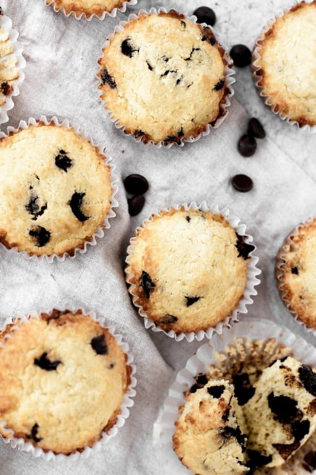LowCarb Chocolate Chip Muffins