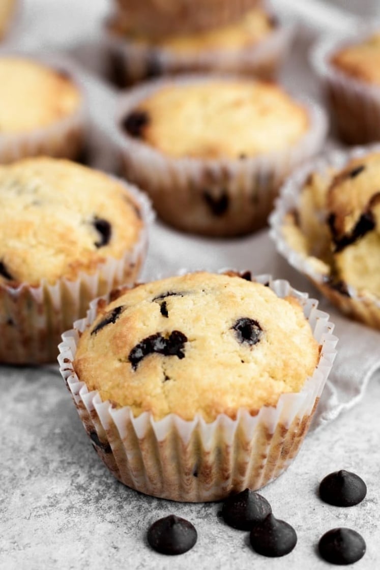 Low-Carb Chocolate Chip Muffins