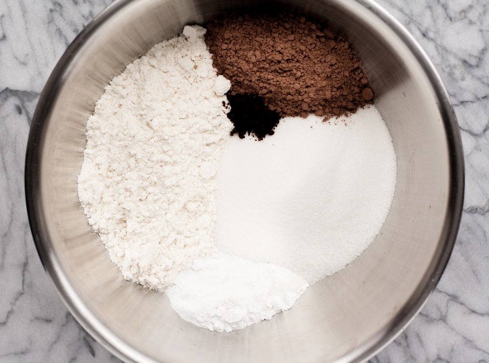 dry-ingredients-in-bowl-for-Low-Carb-Triple-Chocolate-Zucchini-Muffins