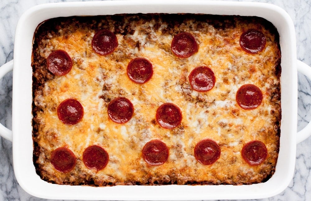 overhead-shot-of-baked-Low-Carb-Zucchini-Pizza-Casserole