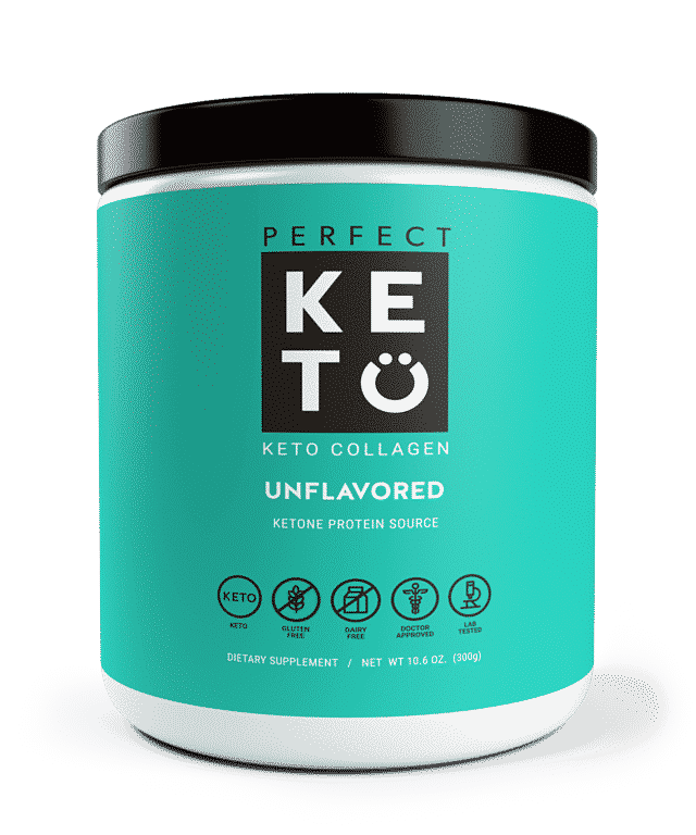 perfect keto unflavored keto collagen product photo