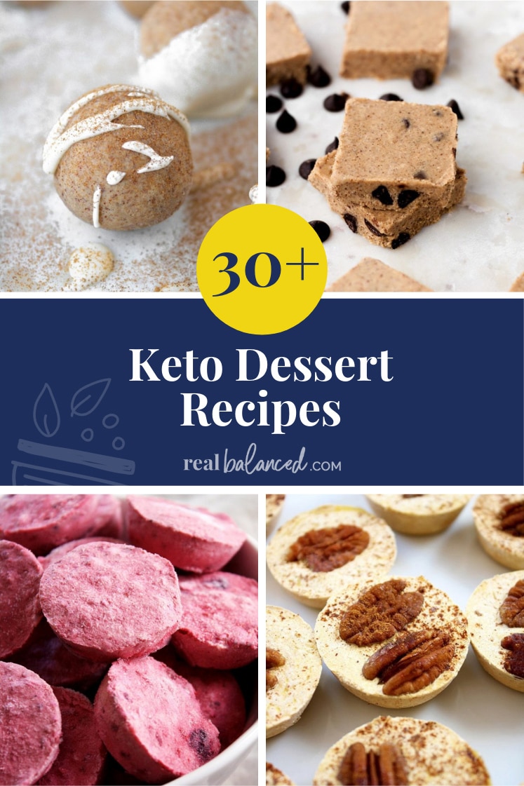 30+ Keto Dessert Recipes pinterest pin image