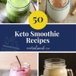 50 Keto Smoothie Recipes pinterest pin image