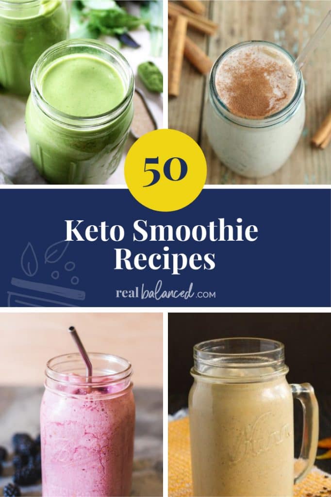 50 Keto Smoothie Recipes pinterest pin image