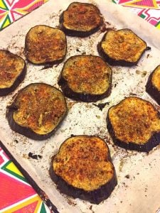 Keto Side Dish Recipes - spicy garlic roasted eggplant
