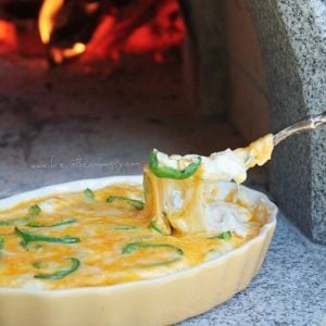 Keto Side Dish Recipes - jalapeno popper cauliflower casserole scooped with a spoon