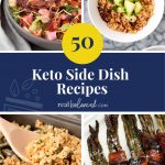 50 Keto Side Dish Recipes pinterest pin image