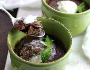 keto instant pot molten brownie cups 
