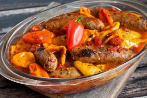 teri's pressure cooker sausage and peppers