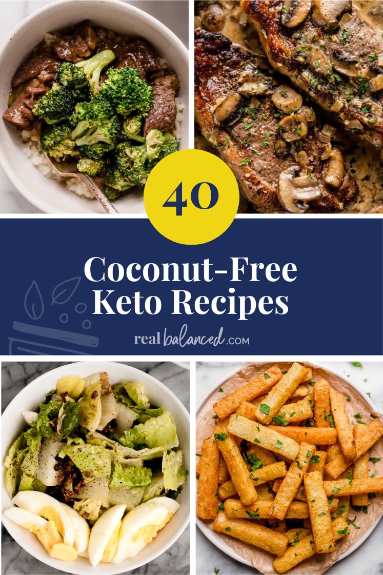 40 Coconut-Free Keto Recipes pinterest image