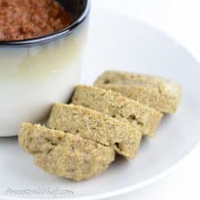 slices of 90-second Microwave Paleo Bread