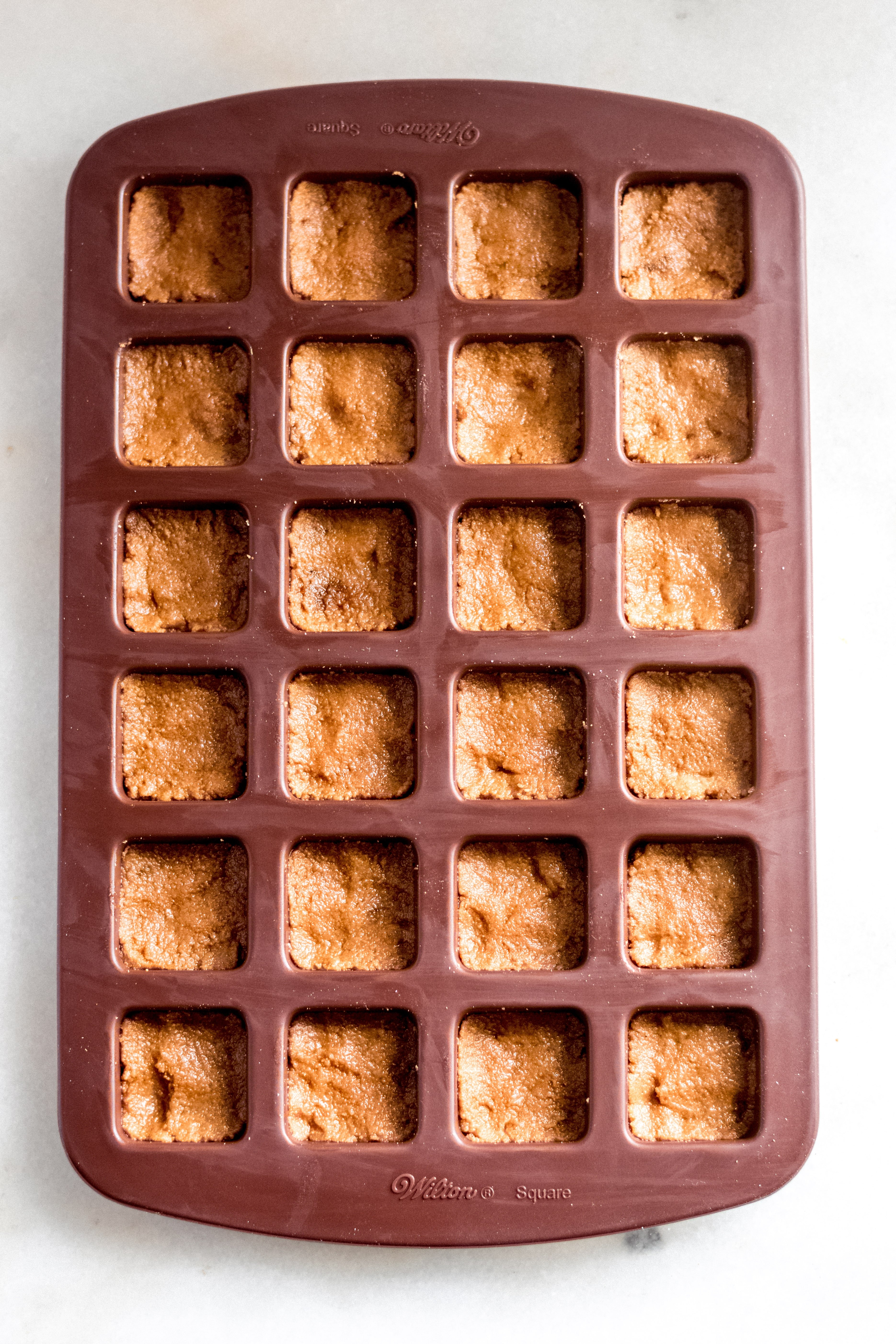 tiramisu crust in a silicon mold image