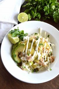 Chicken Verde Taco Bowls