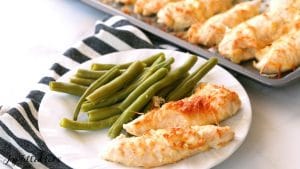 Five Minute Garlic Parmesan Chicken Tenders