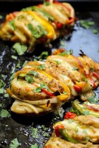 3 cajun hasselback chicken breasts