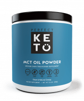 a jar of MCT oil powder