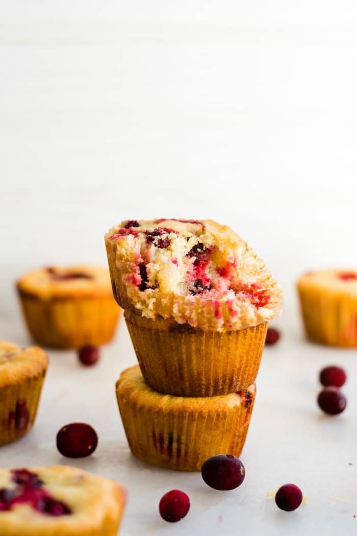 Low Carb Keto Cranberry Orange Muffins Recipe (NutFree, GlutenFree)