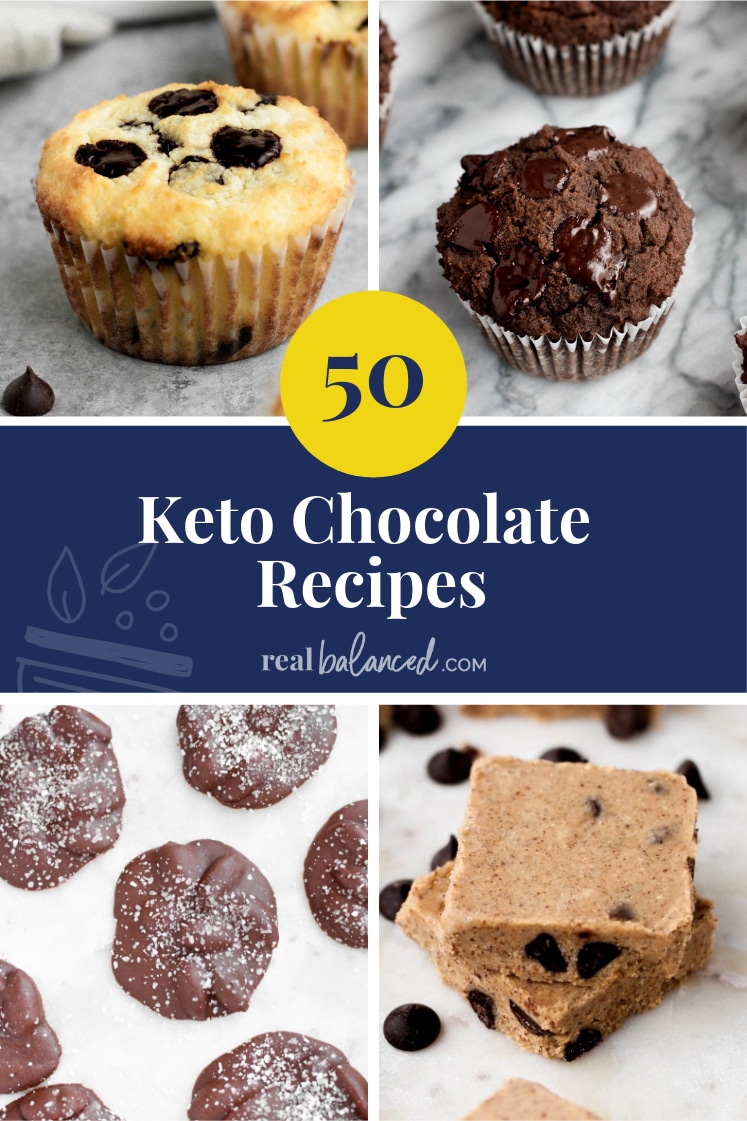 50 Keto Chocolate Recipes pinterest image