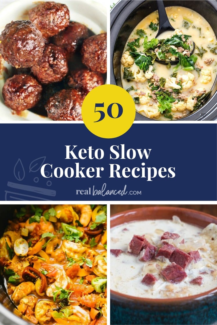 50 Keto Slow Cooker Recipes pinterest image