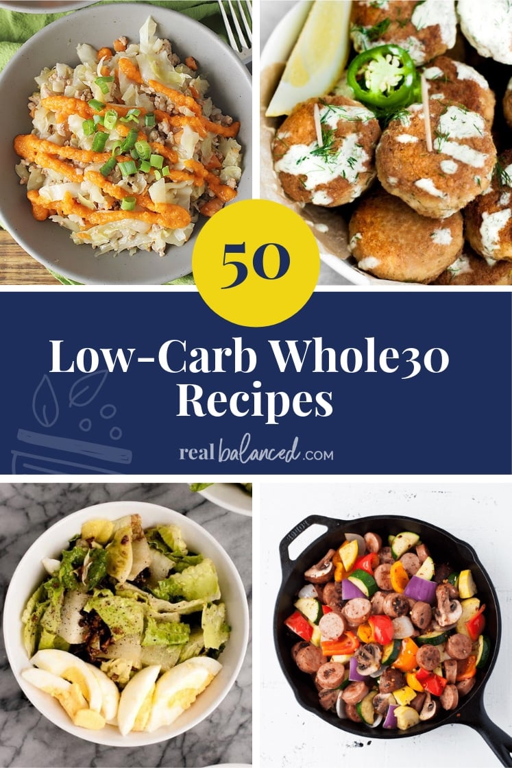 50 Low-Carb Whole30 Recipes pinterest image