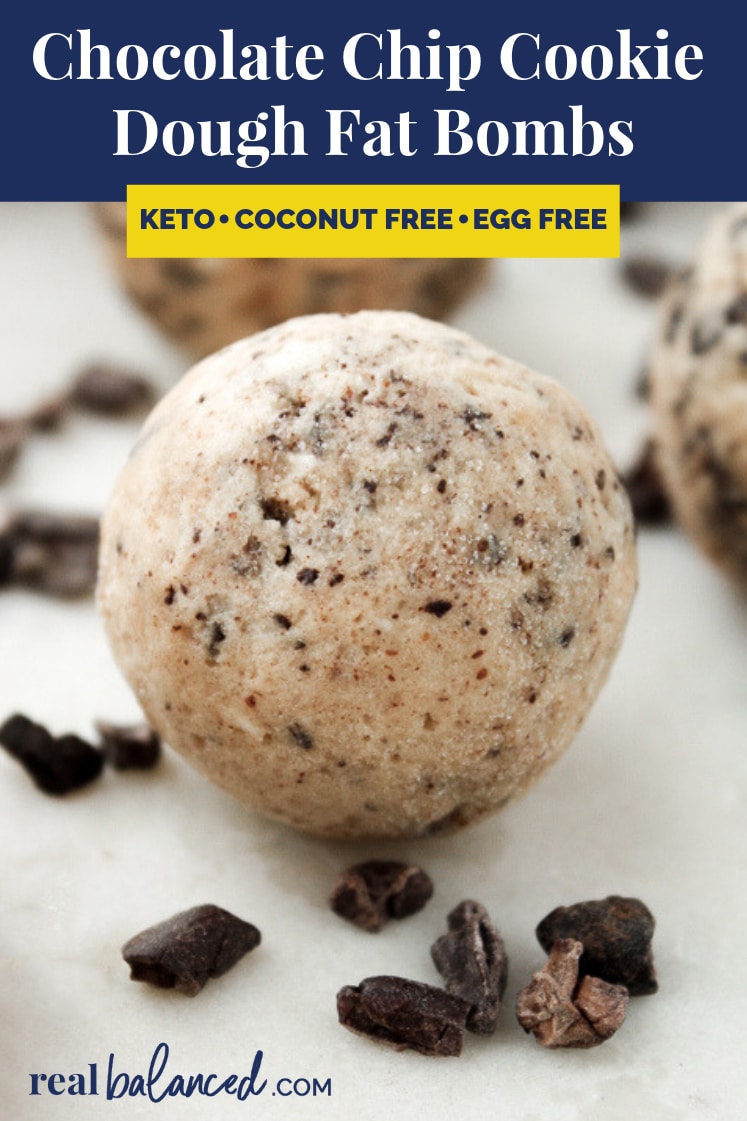 Chocolate Chip Cookie Dough Fat Bombs