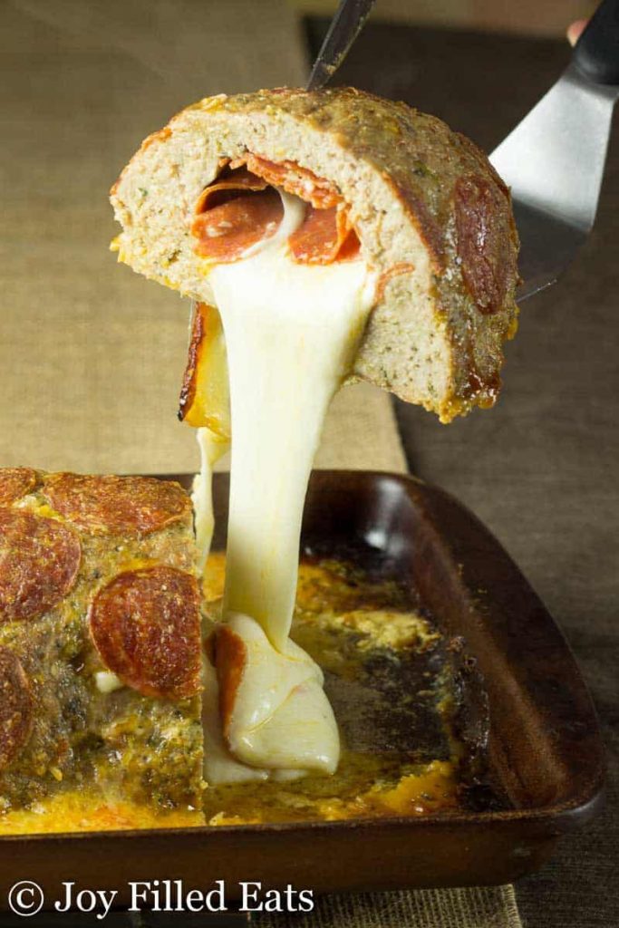 Pepperoni Pizza Stuffed Meatloaf