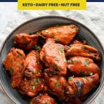 Instant Pot Low-Carb Sweet and Spicy Barbecue Chicken Wings pinterest image