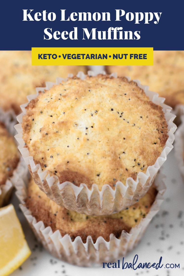 Keto Lemon Poppy Seed Muffins