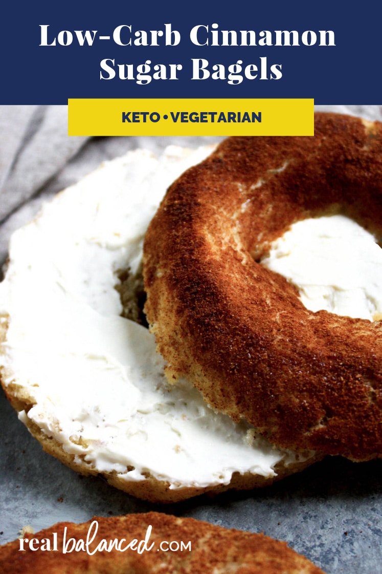 LowCarb Cinnamon Sugar Bagels
