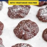 Sea Salt Dark Chocolate Almond Cluster Fat Bombs recipe pinterest image