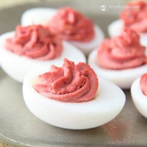 Valentine's Day Deviled Eggs