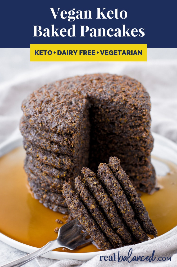 Vegan Keto Baked Pancakes