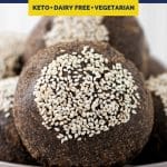Vegan Keto Bread Rolls recipe pinterest image