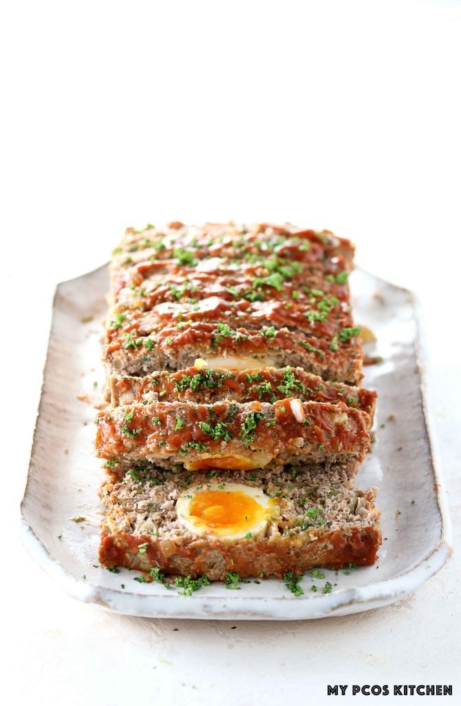 Keto Meatloaf with Eggs