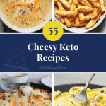55 Cheesy Keto Recipes pinterest graphic