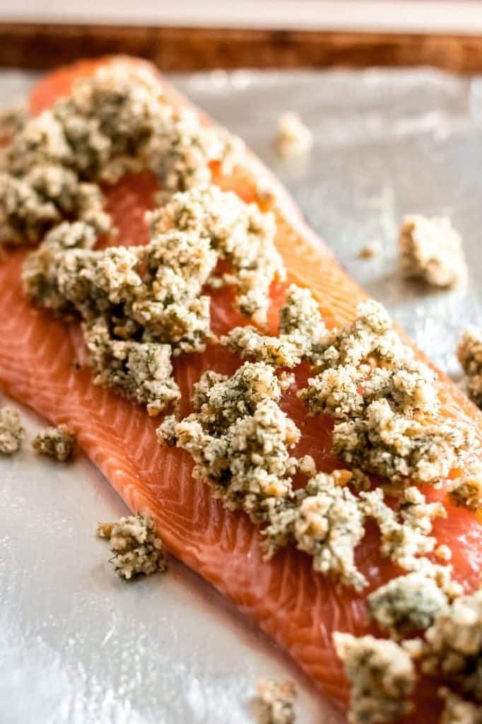 Crispy Parmesan Dill Salmon