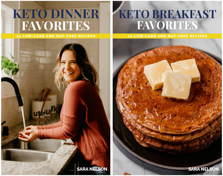 keto dinner favorites and keto breakfast favorites ebook cover