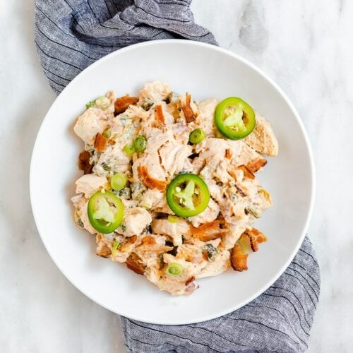 updated Jalapeño Popper Chicken Salad featured image