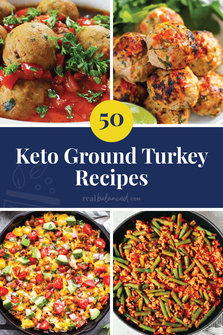 50 Keto Ground Turkey Recipes Pinterest Image