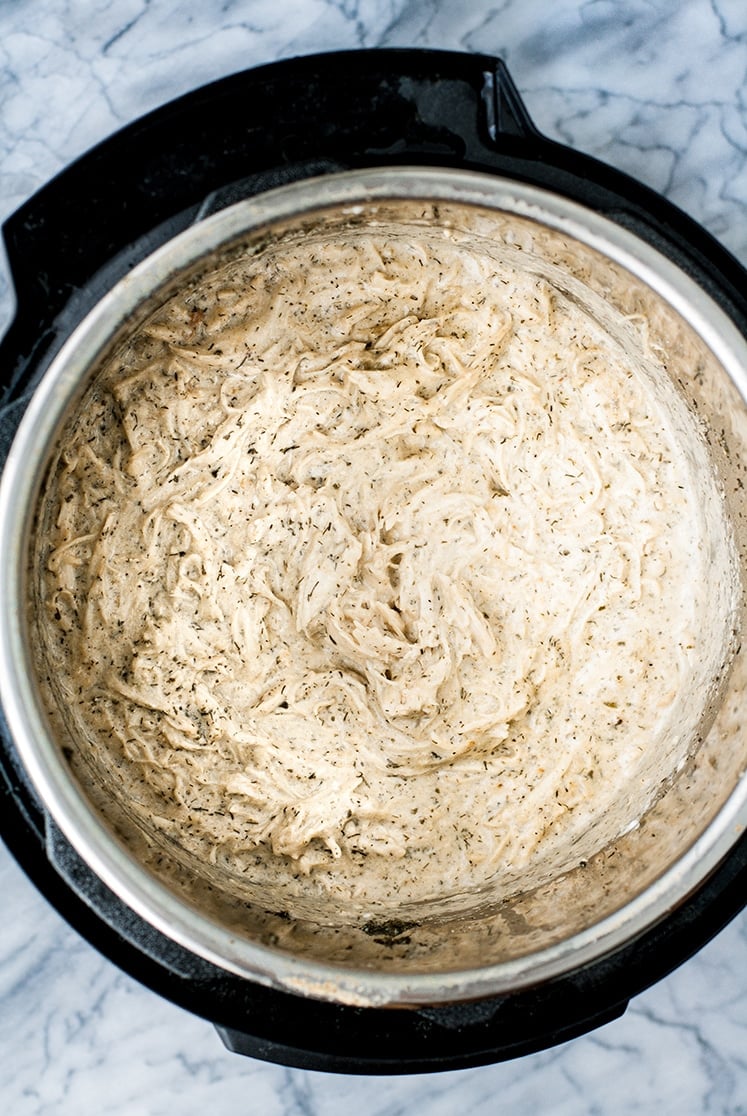 keto creamy ranch chicken in an in instant pot