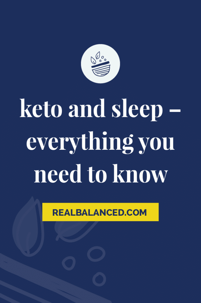 Keto and Sleep – Everything You Need To Know pinterest pin image