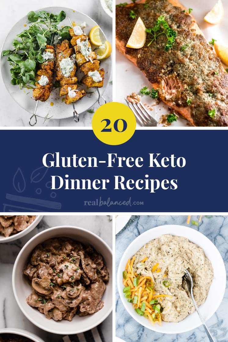 20 Glutten-Free keto Dinner Recipes Pinterest Pin image