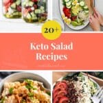 20+ Keto Salad Recipes Pinterest Pin Image
